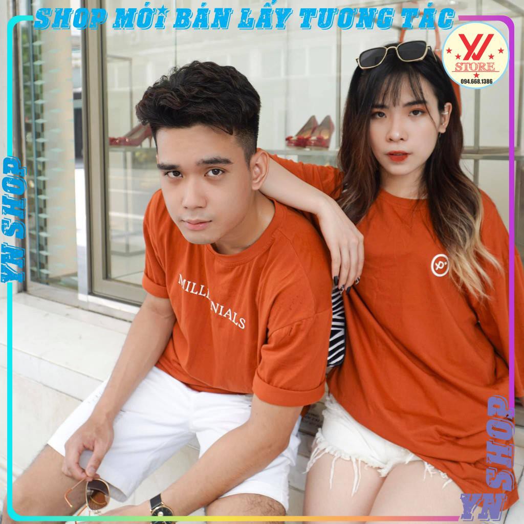 XẢ KHO SỐC- Áo Thun Unisex  Dáng Rộng 100% Chất Cotton Hai Chiều Cao Cấp Giữ Form Thoáng Mát - FULL TAG