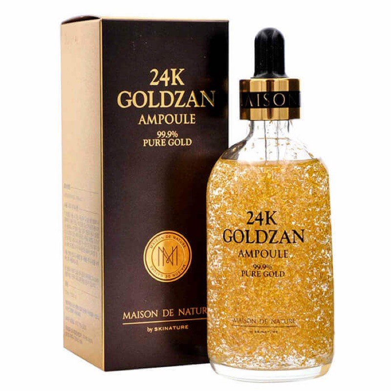 Tinh Chất 24k Goldzan Ampoule 99.9% Pure Gold Chiết xuất từ 99,9% VÀNG 24K NGUYÊN CHẤT