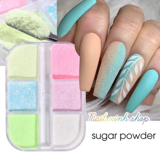 Set bột dạ quang neon trang trí móng phát sáng