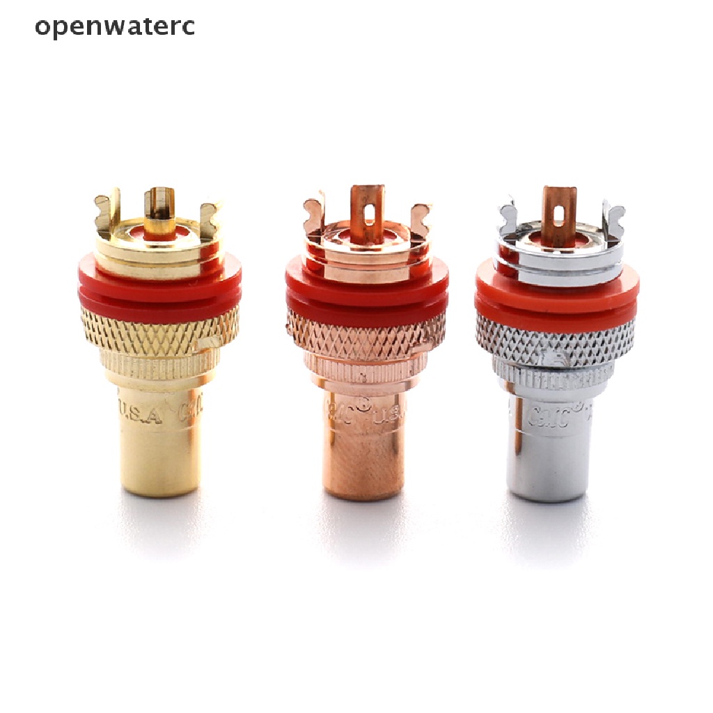 1 Cặp Jack Nối RCA Female Bằng Đồng 2 Cái