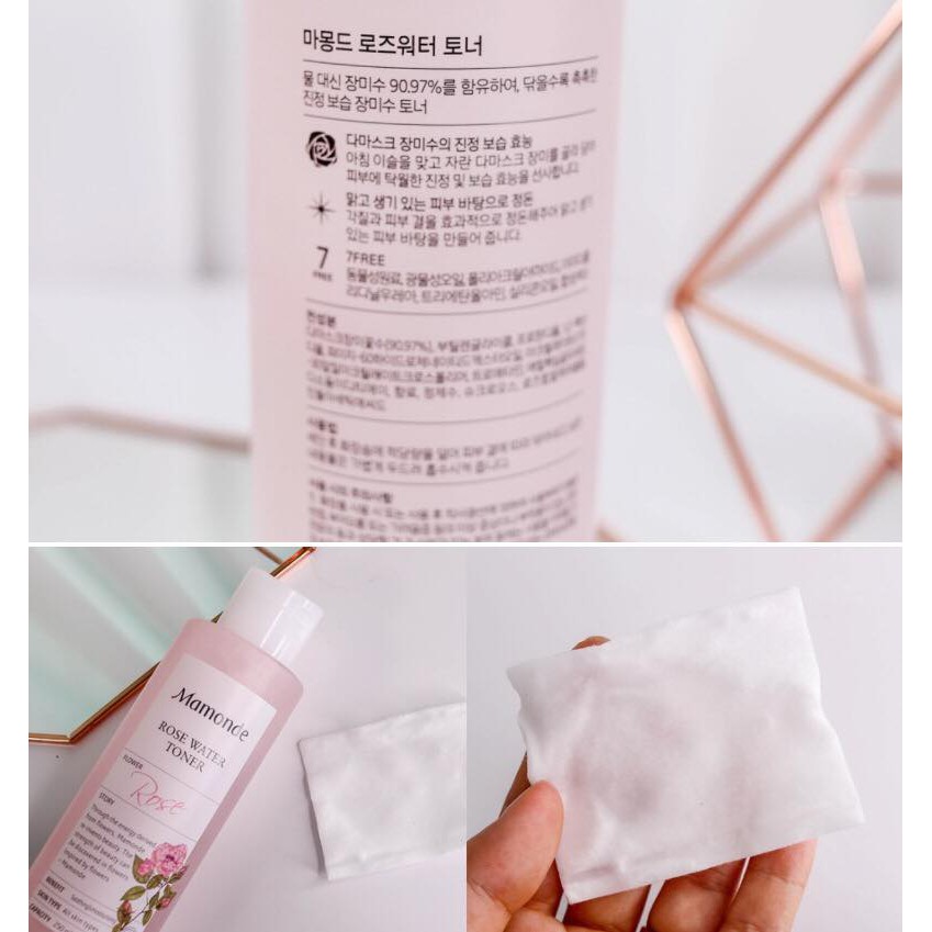 Nước Hoa Hồng Không Cồn Mamonde Rose Water