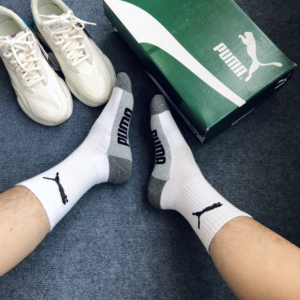 Tất cổ cao puma, tất đá bóng cổ cao, vớ đá bóng cổ dài cao cấp