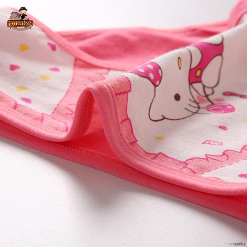 Bộ 4 Quần Lót Cotton In Hình Cáo Hoạt Hình 11 Kiểu Cho Bé Gái