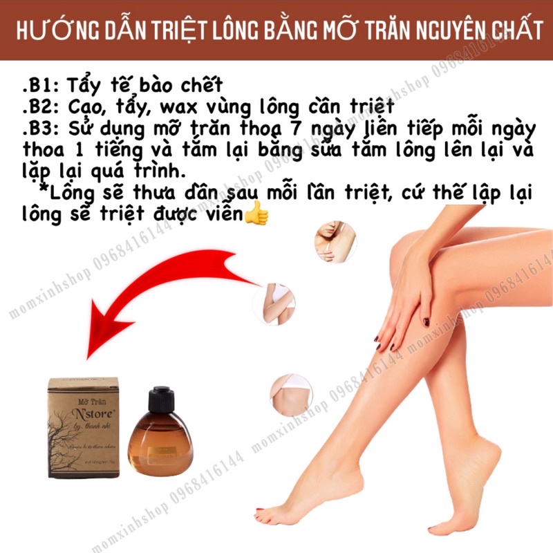 Combo 3 hủ Mỡ trăn nguyên chất N’store triệt lông, mờ rạn da, dịu vết bỏng, chống sẹo 75g