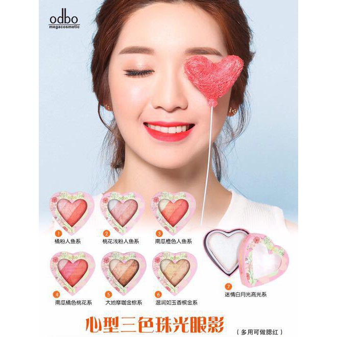 Phấn tạo khối make up Heart  Highlighter có thể làm phấn mắt