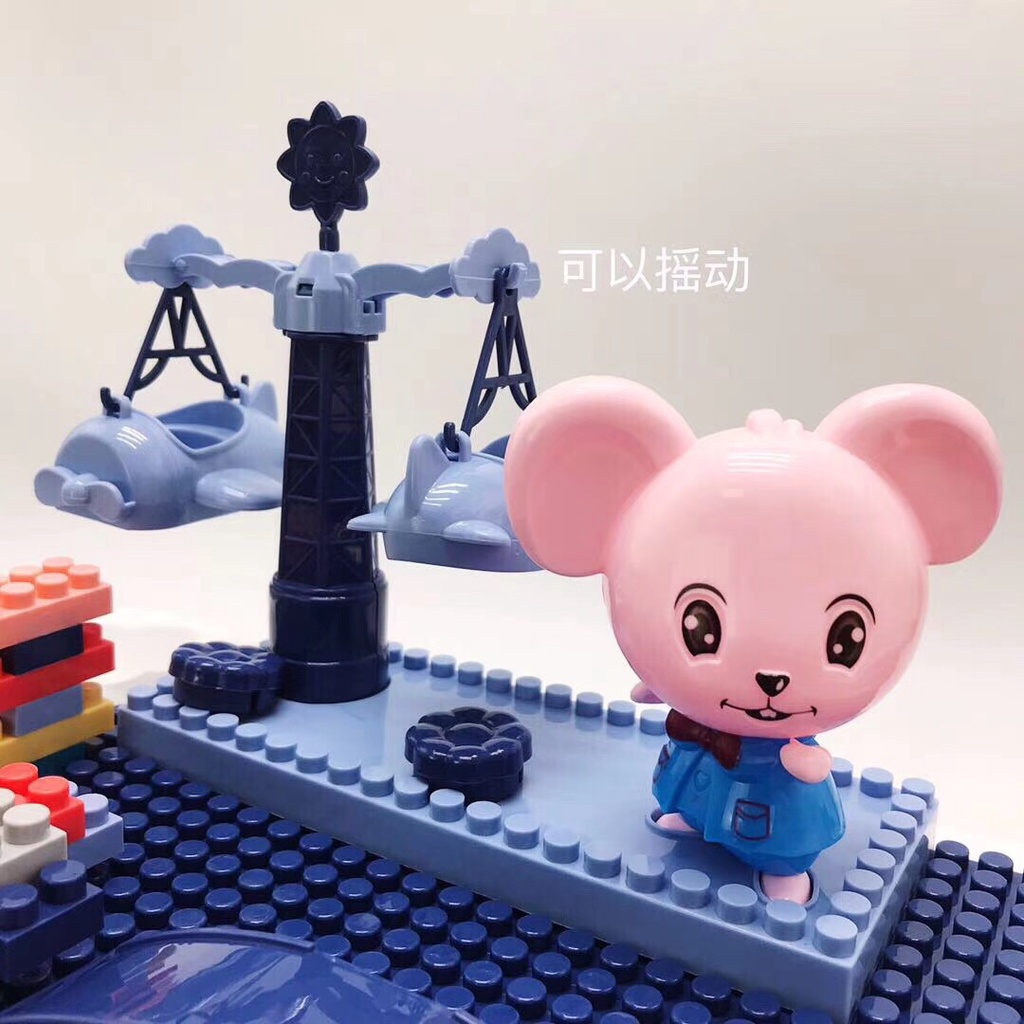 [Hàng mới về] Bàn Xếp Hình Lego Đa Chức Năng, Thông Minh Cho Bé - Bàn xếp hình nhiều chi tiết