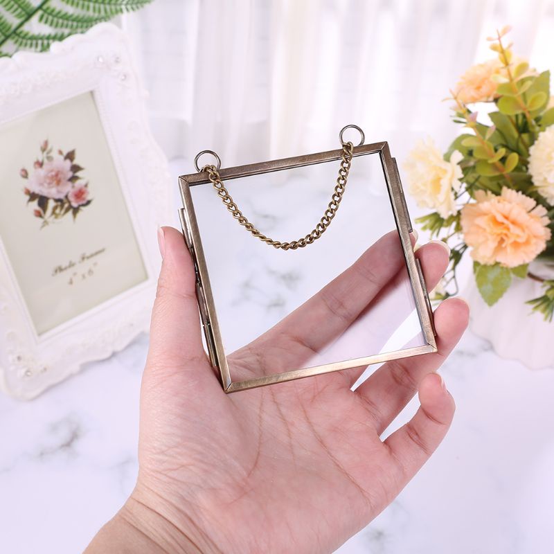 Giá Đỡ Khung Ảnh Bằng Kim Loại Thủy Tinh DIY