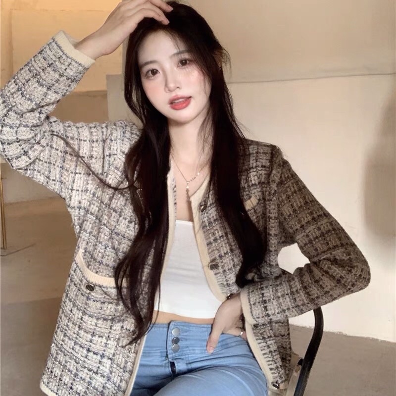 Áo khoác dạ tweed