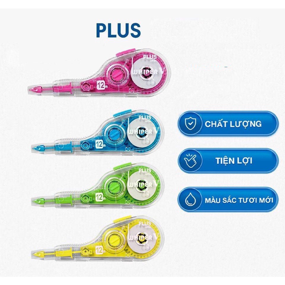 Băng xóa kéo Plus to 12m * 5mm