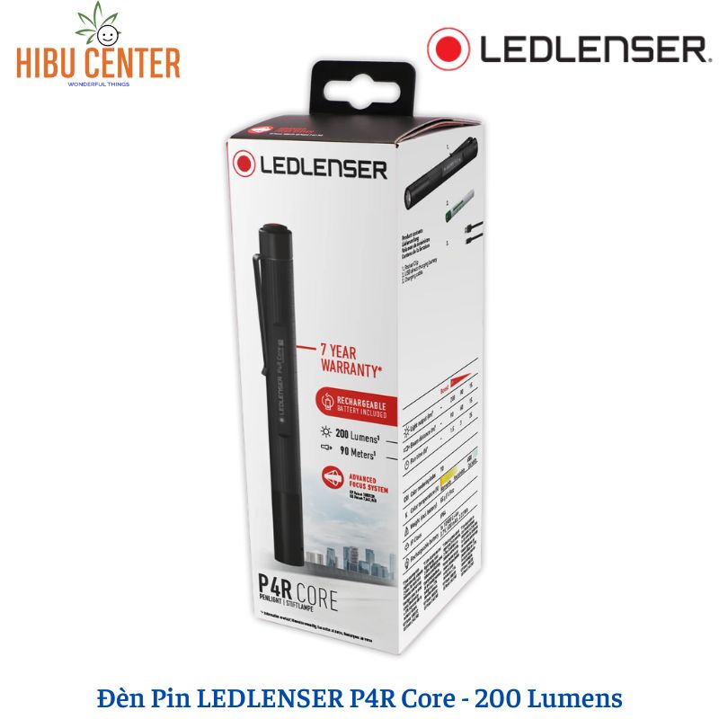 Đèn Pin Bỏ Túi LEDLENSER P4R Core - 200 Lumens