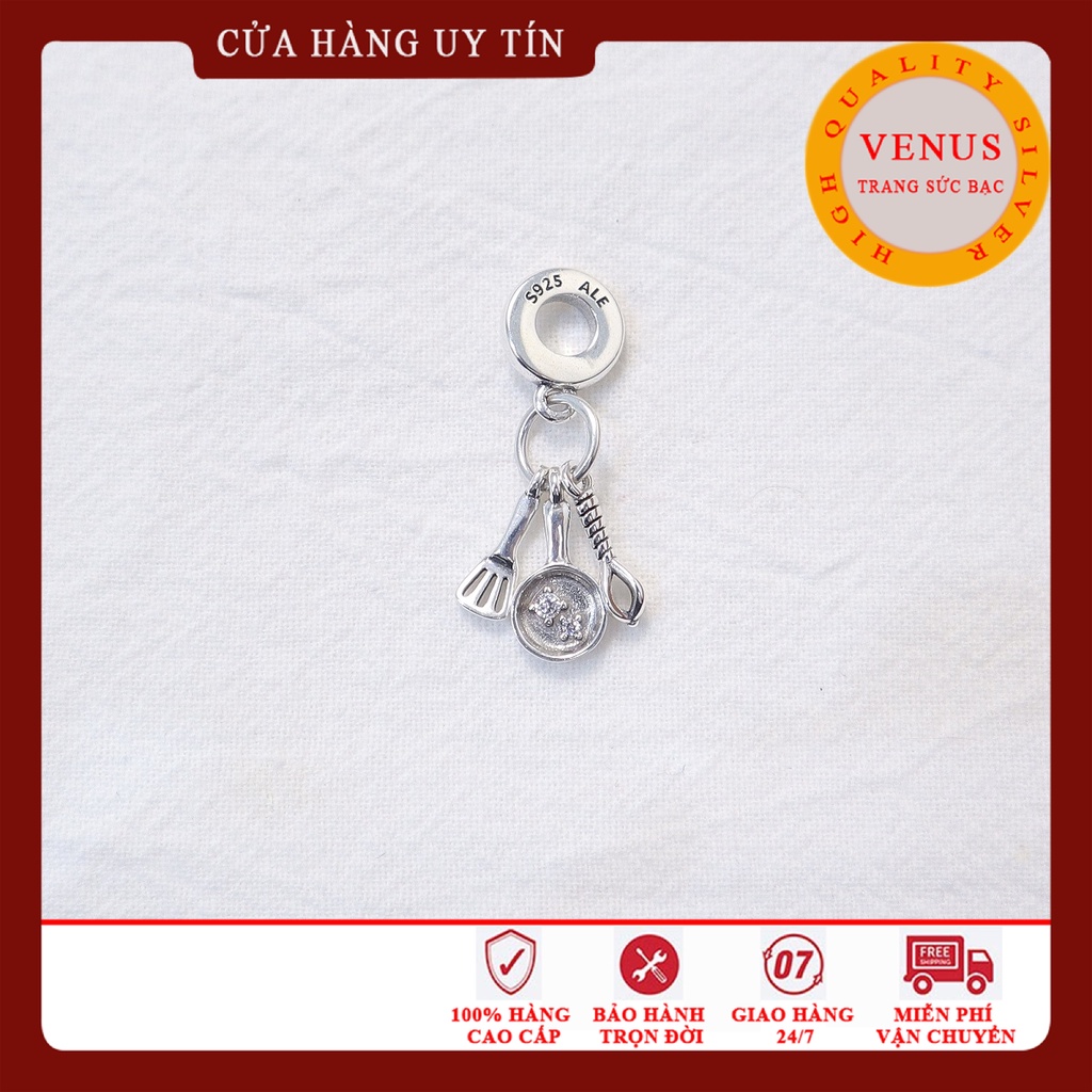 [Charm bạc 925 cao cấp] Charm bạc bộ phụ kiện bếp- Mã sản phẩm VENUSBEP