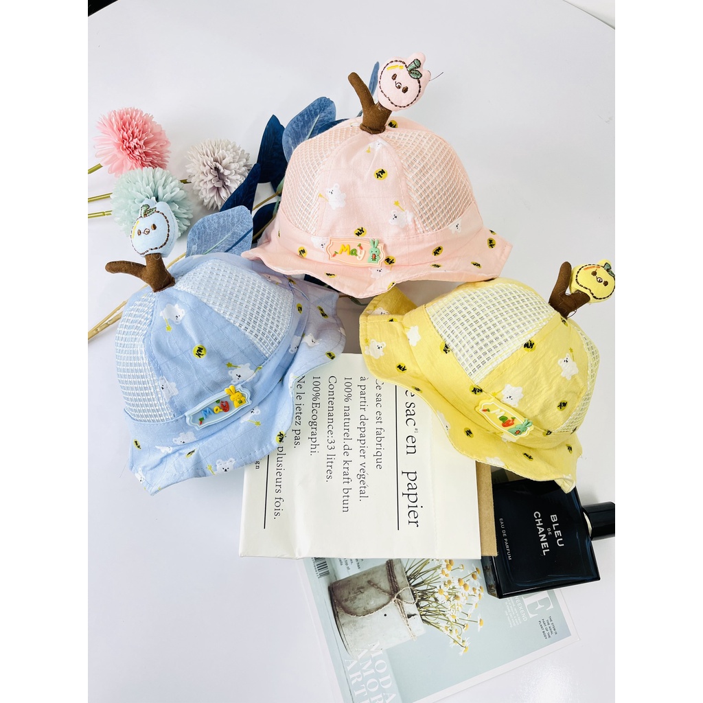 Mũ Nón Rộng Vành Thoáng Khí Hình Siêu Cute Cho Bé - Hàng Quảng Châu Cao Cấp (M3)