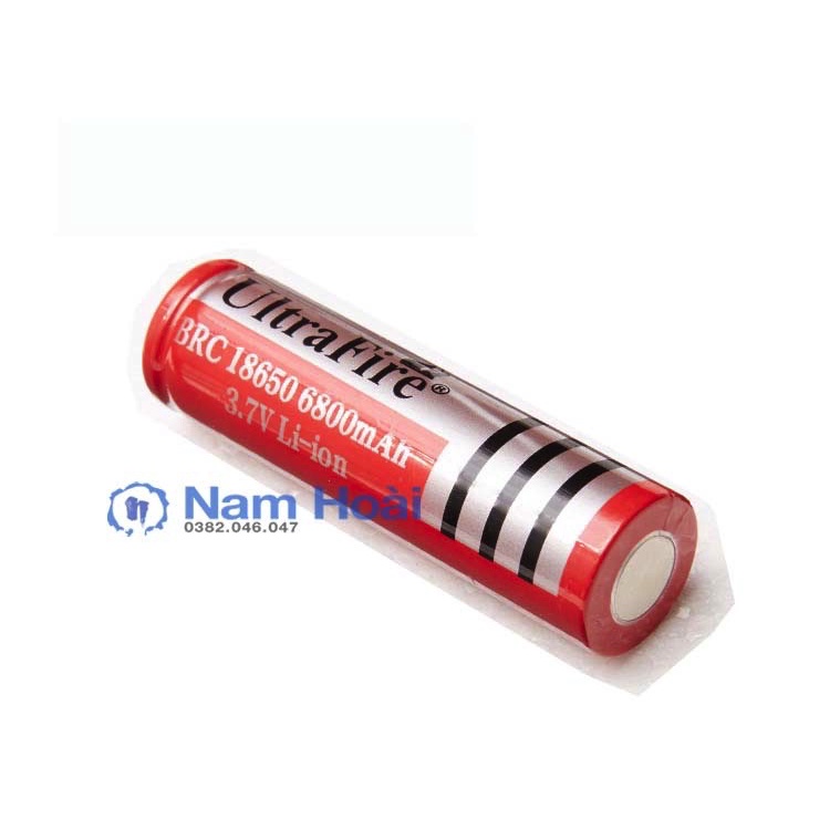 Pin sạc ultrafire 18650 3.7V 4.2V dùng cho đèn pin siêu sáng, quạt pin,...