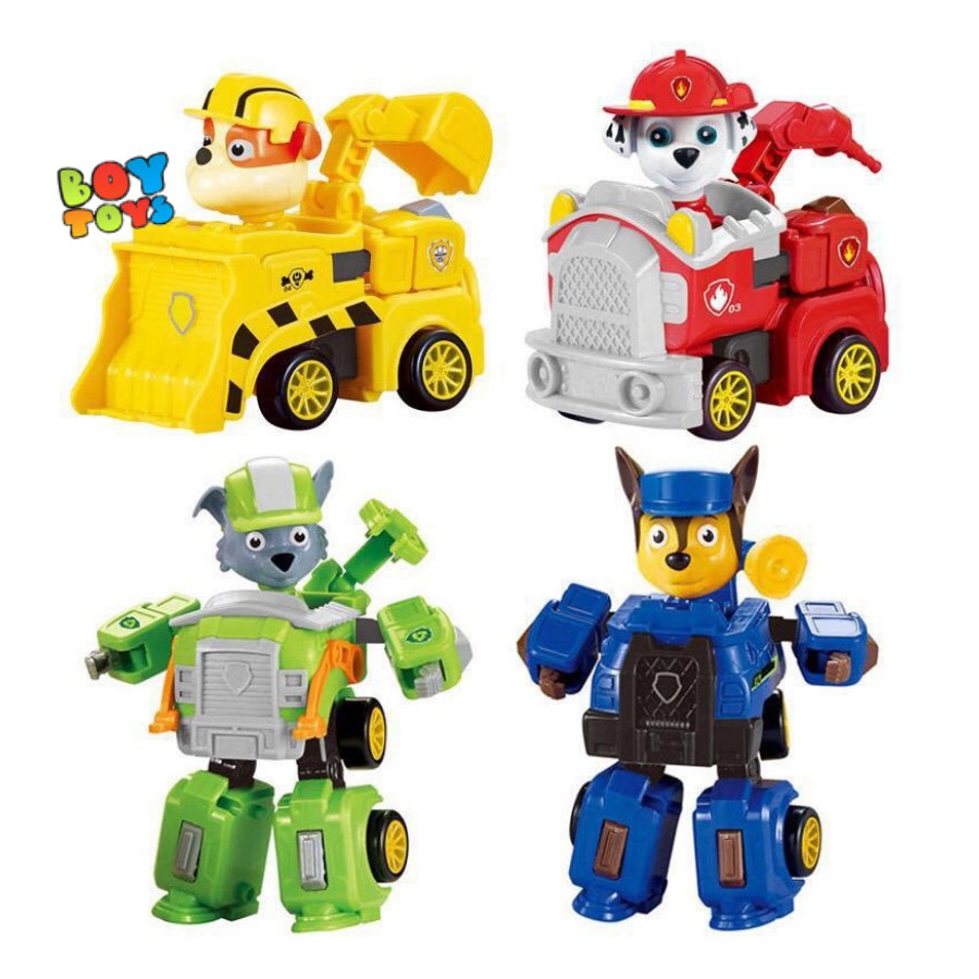 Đồ chơi chó cứu hộ Paw Patrol lắp ráp biến hình 2 trong 1 cho bé thỏa sức vui chơi