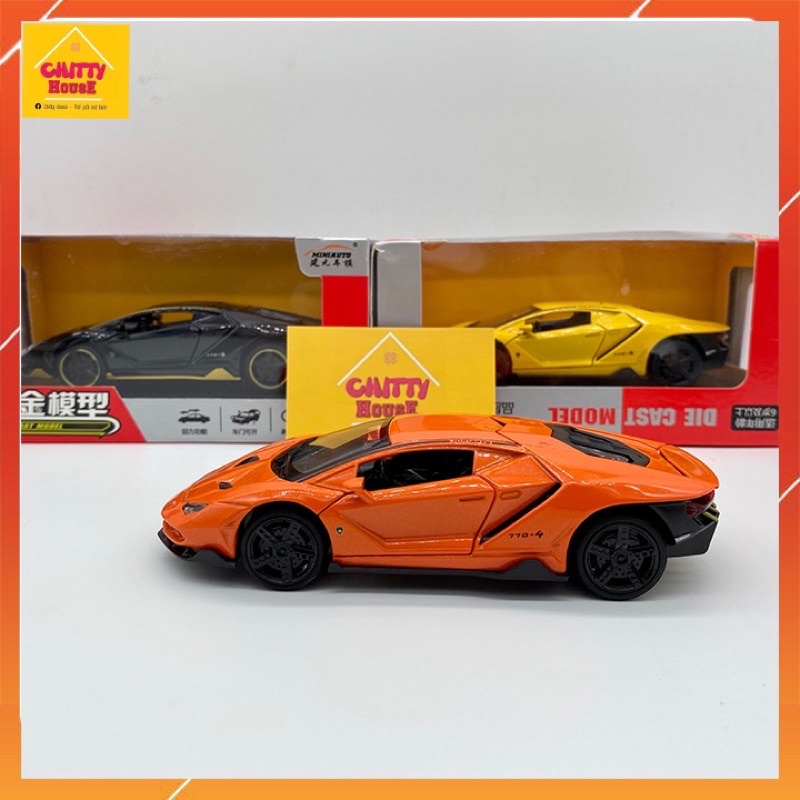 Mô hình tĩnh Lamborghini 770-4 tỉ lệ 1:32 hãng MiniAuto có đèn âm thanh