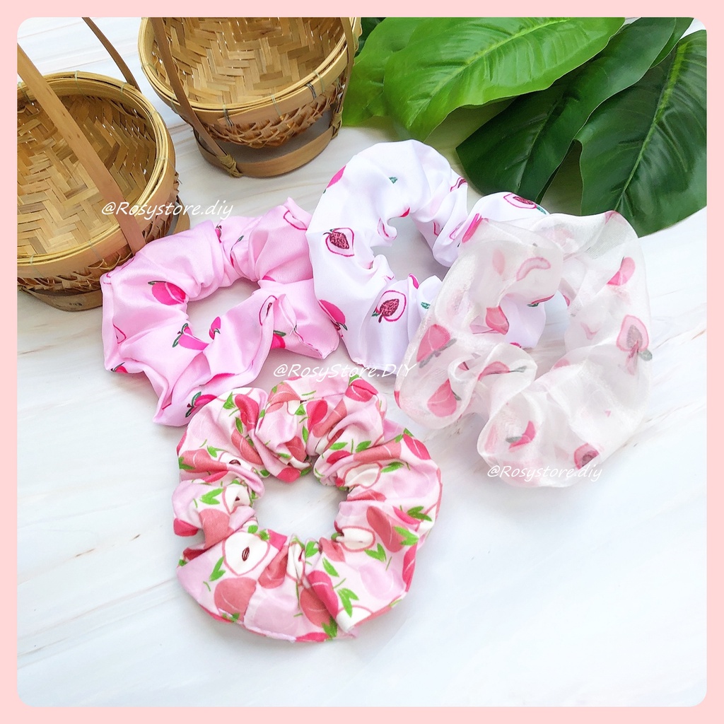 CỘT TÓC VẢI VOAN SCRUNCHIES QUẢ BƠ-THỜI TRANG HÀN QUỐC NỮ GIÁ RẺ ĐẸP