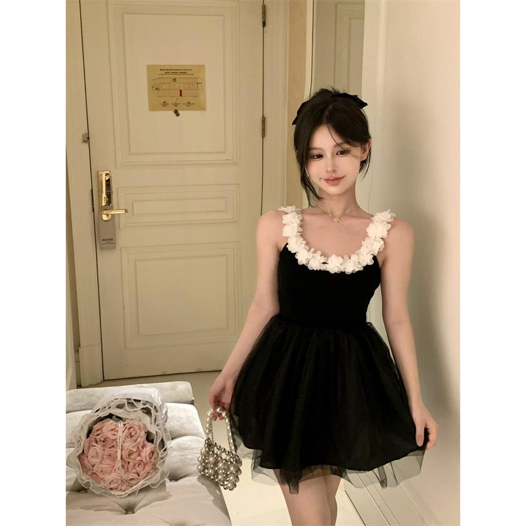 Đầm Múa Ba Lê Hai Dây Hở Lưng Thời Trang Mùa Hè