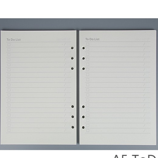 Ruột sổ TODOLIST & LIST A5 A6