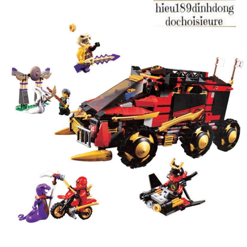 Lắp ráp xếp hình Lego ninjago 70750 Bela 10325 : Siêu Xe Tác Chiến DBX siêu to