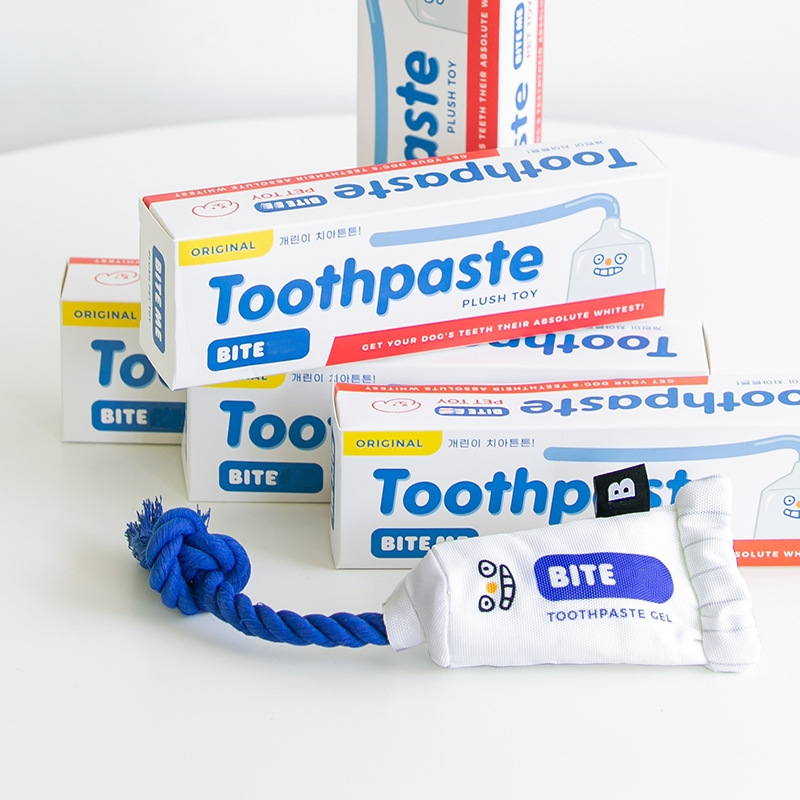 Đồ Chơi Hình Kem Đánh Răng Hàn Quốc Dễ Thương Cho Thú Cưng
