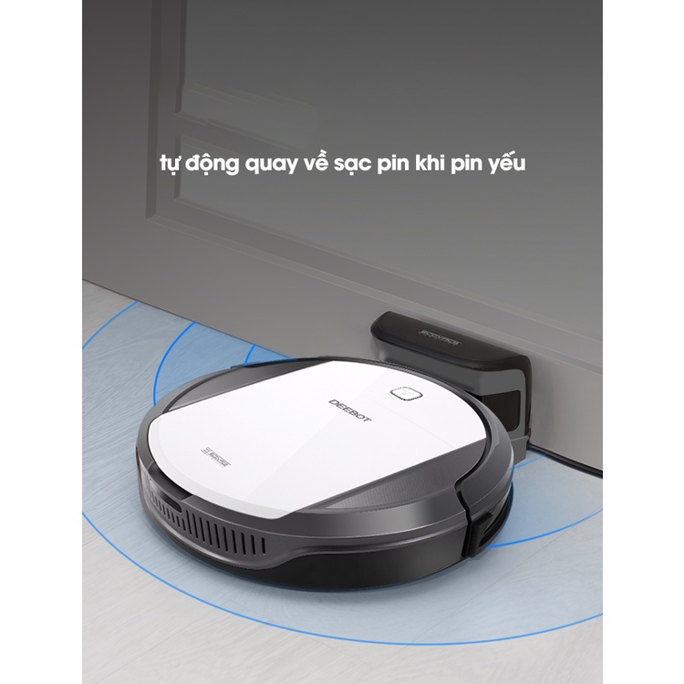 Robot hút bụi lau nhà Ecovacs Deebot DT87G, hàng trưng bày, giá rẻ, nhập nội địa, tặng kèm phụ kiện, bh 12th - TiPi Home
