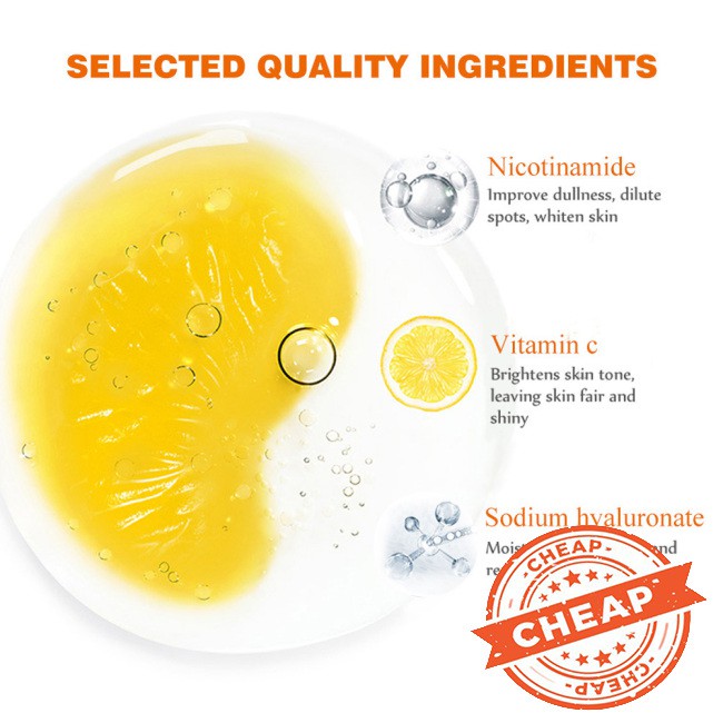 (Hàng Mới Về) Serum Vitamin C Làm Săn Chắc Da Chống Nếp Nhăn Và Trị Mụn