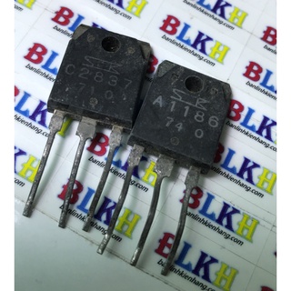Cặp sò âm ly 2sa1186 2sc2837 a1186 c2837 1186 2837 to-3p tháo máy sanken