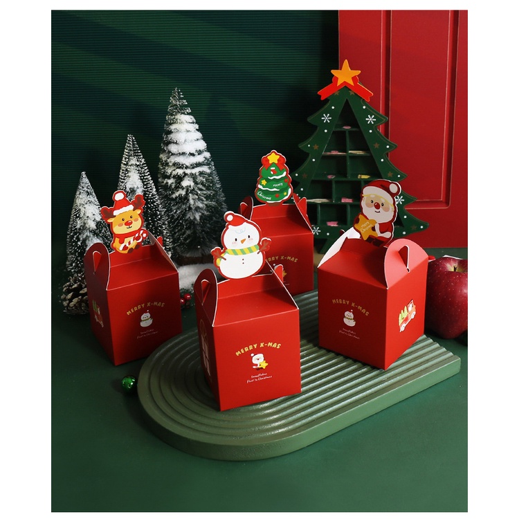 Hộp đựng bánh noel nhỏ xinh