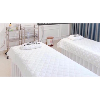 Tấm phủ giường cotton trần bông cho spa KT 1m2*2m2