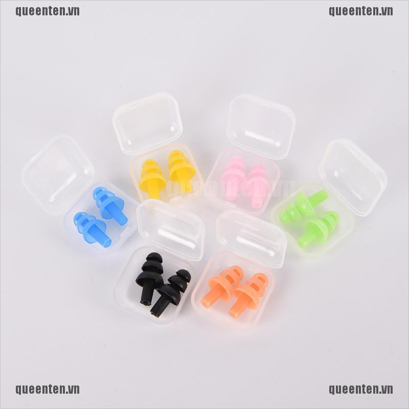 Soft Silicone Earplugs Reusable Ear Plugs Sleep Swimming Work Noise reduction QUVN
