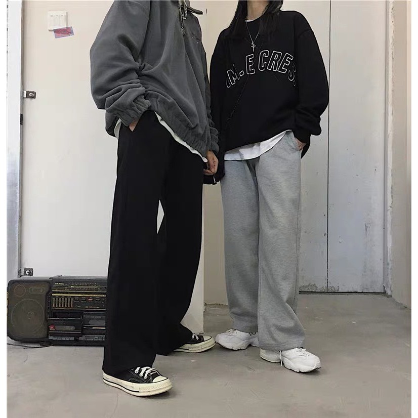 [Quần Culottes Quần culottes thể thao basic unisex dáng suông rộng hot trend ulzzang