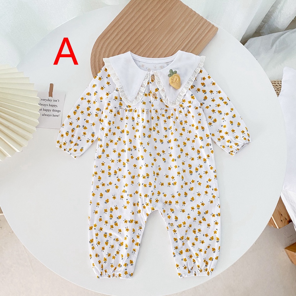Áo liền quần dáng dài SANLUTOZ vải cotton mềm mịn thời trang mùa thu cho bé