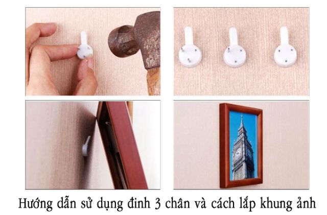 Bộ 11 Khung Ảnh Có Kính Và Đinh Ba Chân Miễn Phí làm ảnh