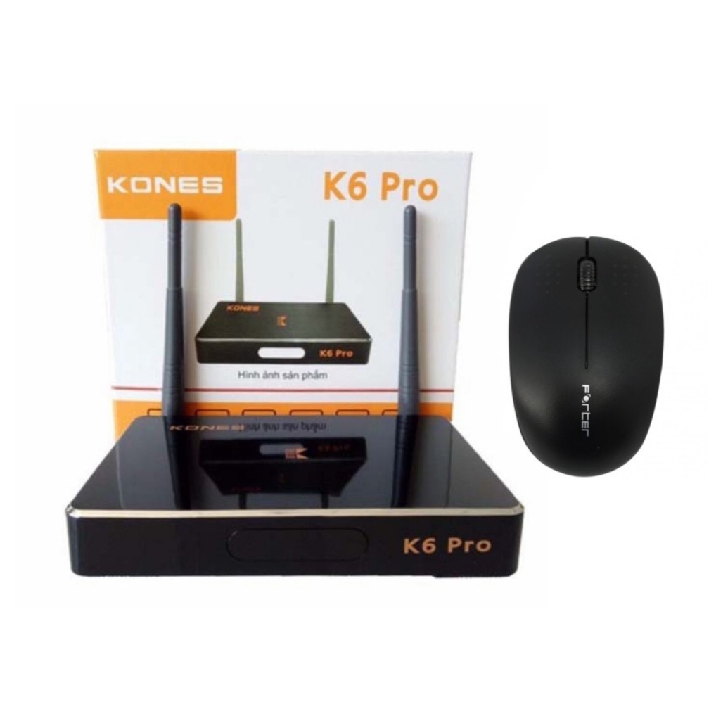 TV Box K6 Pro Ram 1G Rom 8G Chuột không dây - Kones K6 Pro + Chuột