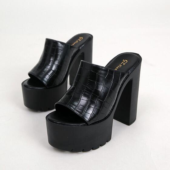 Dép Cao Gót 14CM Thiết Kế Đơn Giản Quyến Rũ Cho Nữ