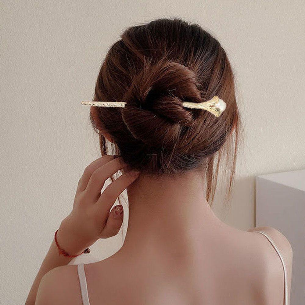 Trâm Cài Tóc Kim Loại Phong Cách Vintage Thanh Lịch Cho Nữ