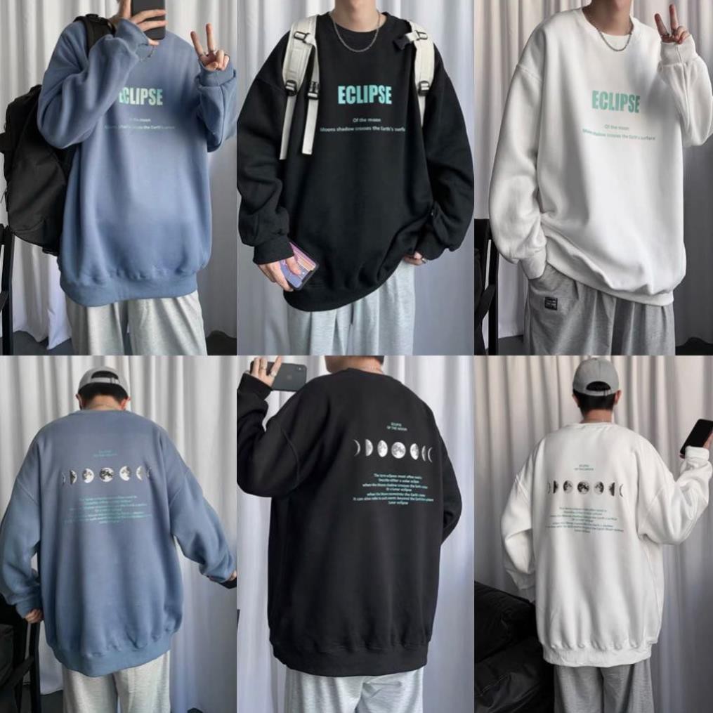 Áo Sweater in Nhật thực 3 màu chất nỉ cotton Nam nữ Kun Shop | BigBuy360 - bigbuy360.vn