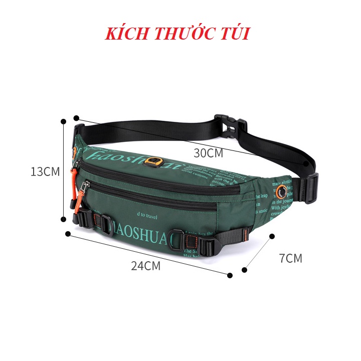 Túi đeo chéo nam nữ vải chống nước phong cách Hàn Quốc - Túi bao tử nam