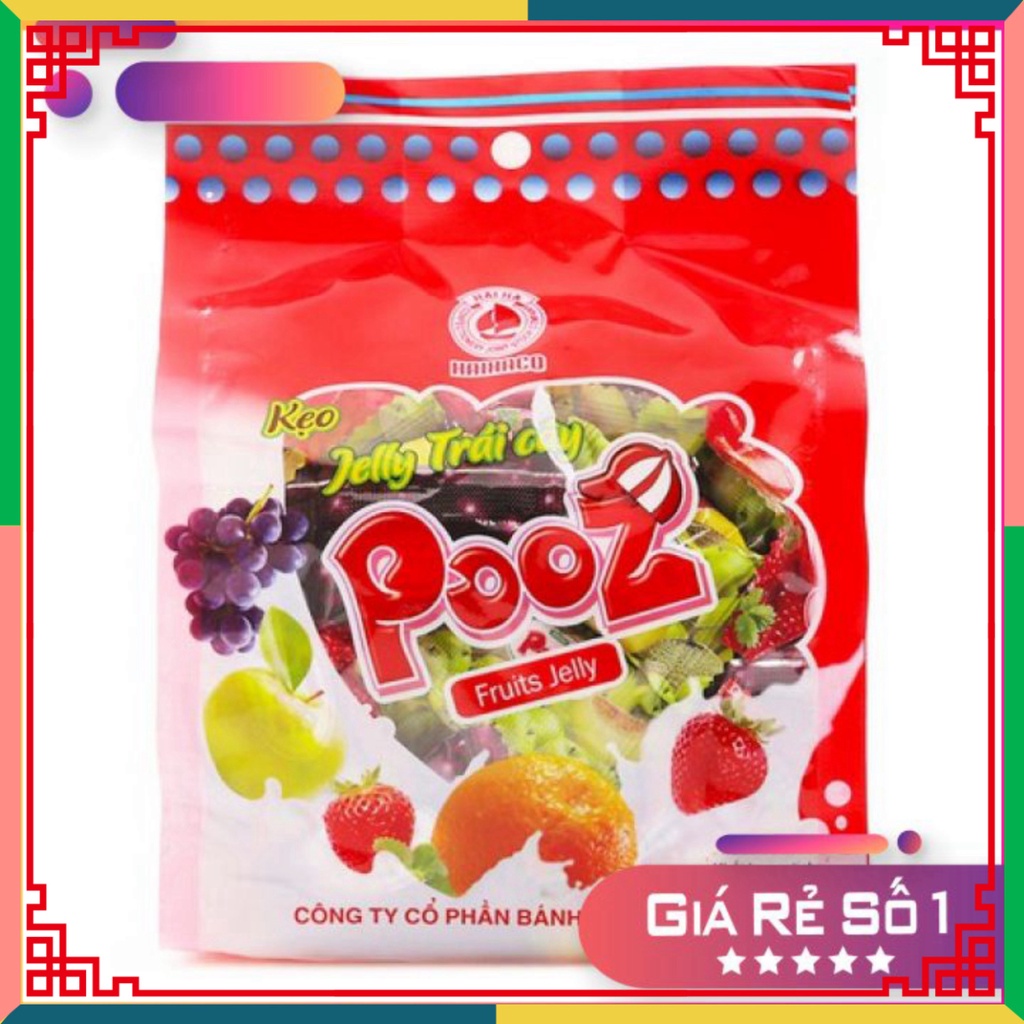 Kẹo Jelly hoa trái Pooz Hải Hà Gói 350g
