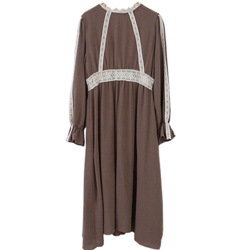 [Mã WASTMAY giảm 15% tối đa 30K đơn 150K] (ORDER) Váy MORAN dài tay dáng xòe dài phối ren Dress Vintage Hàn Quốc | BigBuy360 - bigbuy360.vn