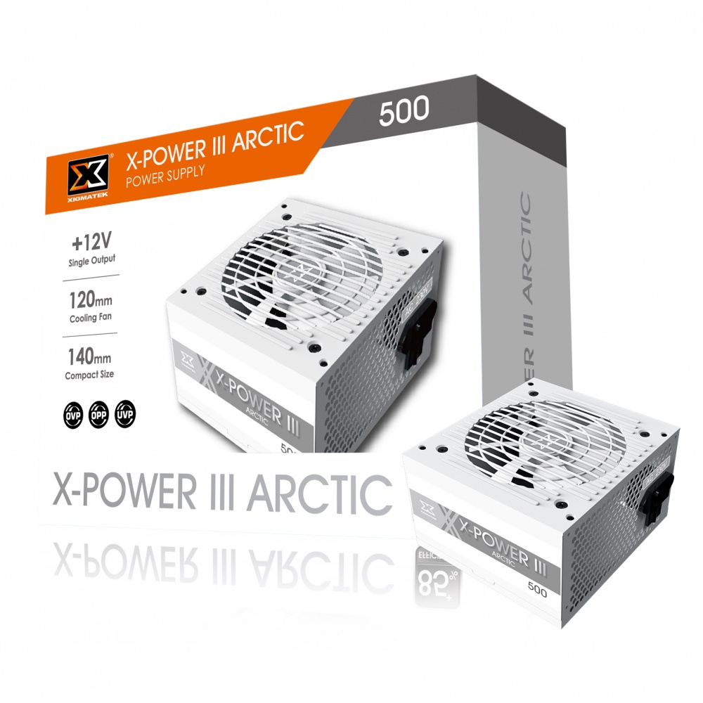 Nguồn máy tính Xigmatek X-Power III Arctic X500 450W (Chính hãng, Bảo hành 36 tháng)