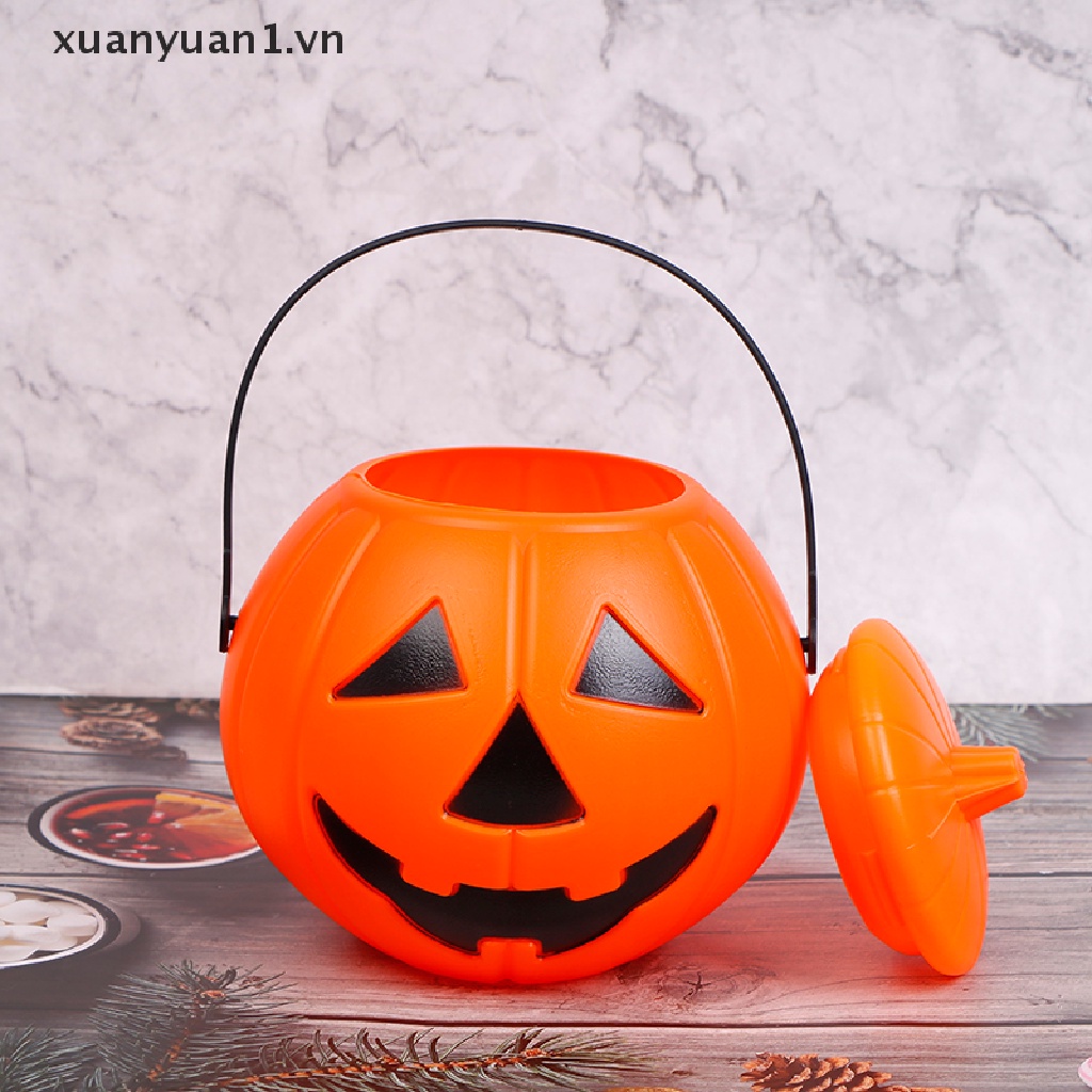 Xô Nhựa Đựng Bí Ngô Trang Trí Halloween