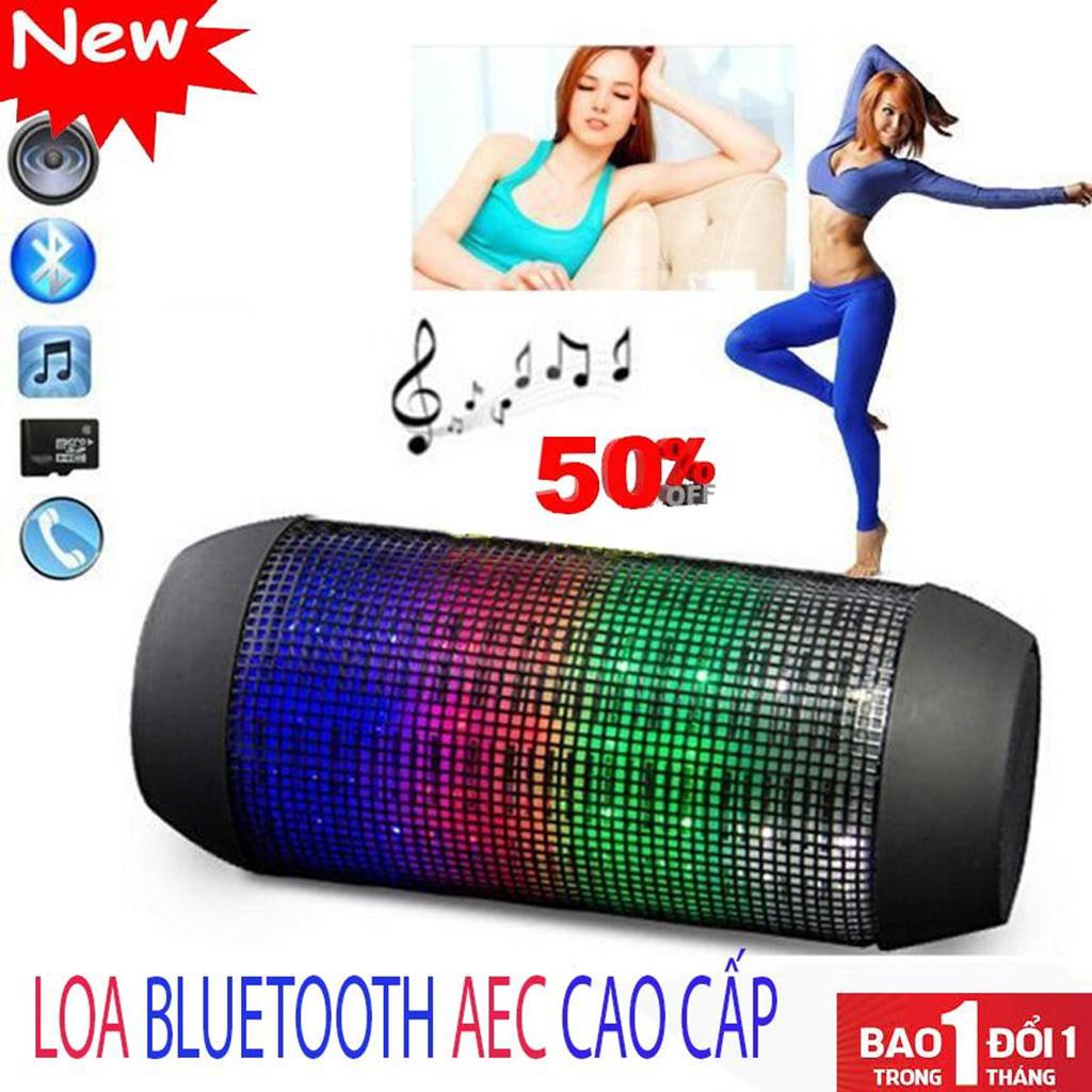 Loa Bluetooth Thông Minh Chính hãng Aec BQ- 615 Âm Thanh Vòm 360 Độ, Tích Hợp 80 Đèn Led Quanh Loa ,Siêu Trầm -dc3700