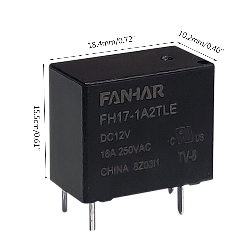 Rơ Le Tự Động 16A 4 Pin DC 12V Chống Thấm Nước Chuyên Dụng Cho Xe Hơi