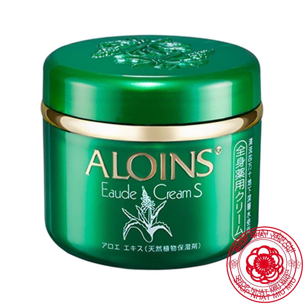 kem xanh lô hội aloins, Kem dưỡng trắng da Aloins Eaude Cream S tím 185g 210g to Nhật