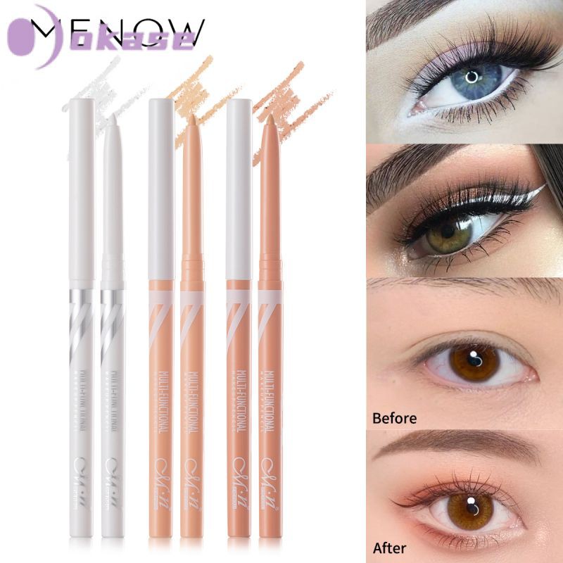 [Hàng mới về] Bút kẻ mắt P213 màu trắng có thể xoay tự động đa năng dễ dùng