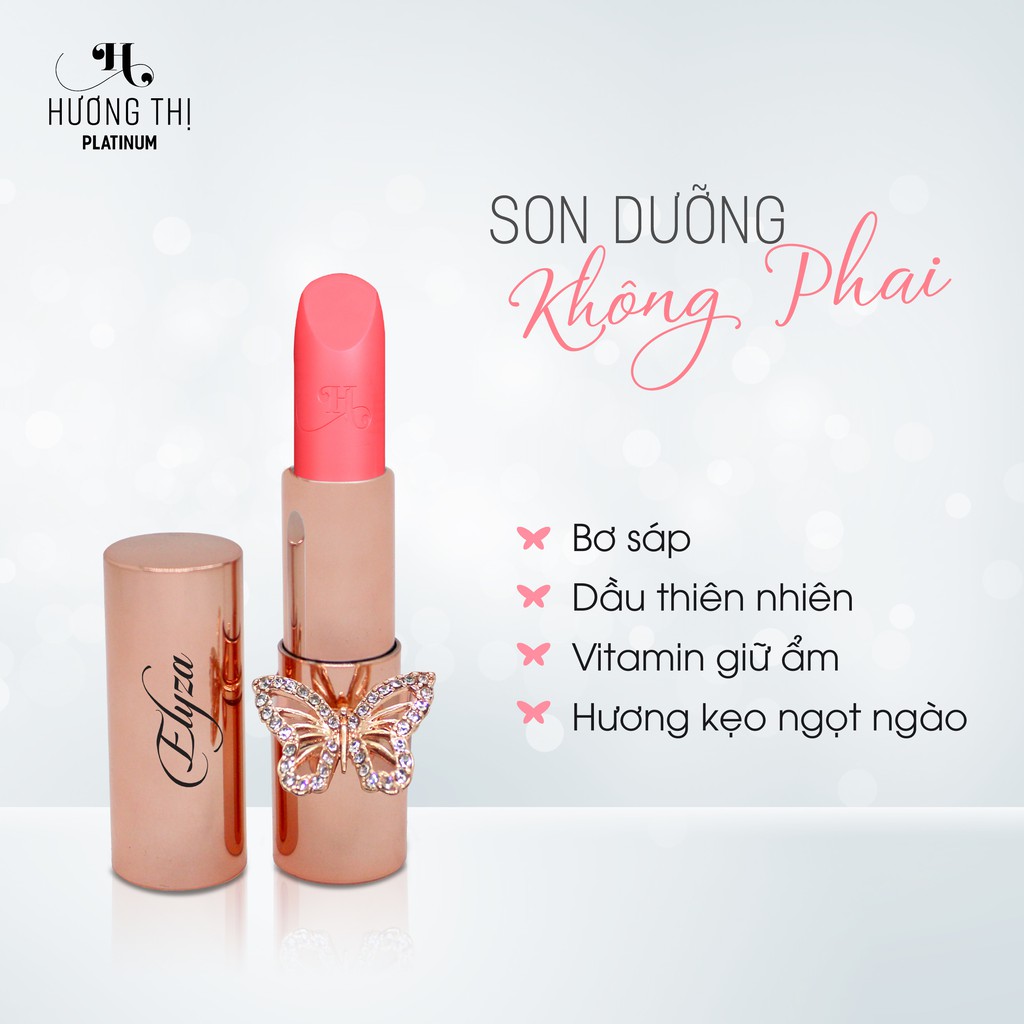 Son Dưỡng Môi Không Phai Elyza Hương Thị Siêu Sang – Phiên Bản Bươm Bướm (Hồng Đáng Yêu) | BigBuy360 - bigbuy360.vn