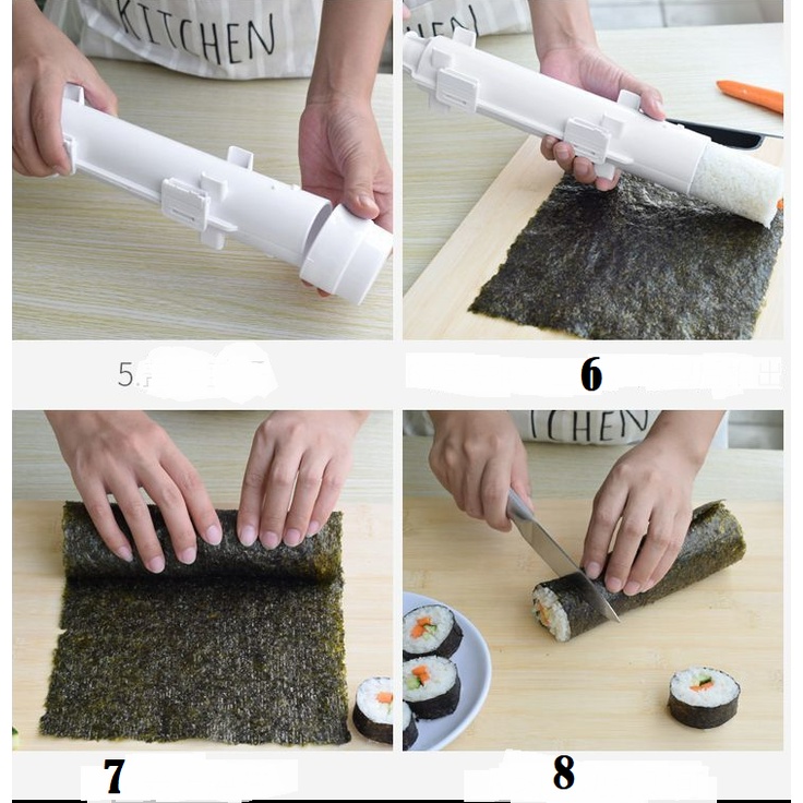 Bộ Dụng Cụ Tự Làm Cơm Cuộn Sushi Tiện Lợi