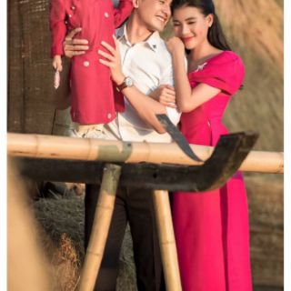 Vải tafta hồng sen