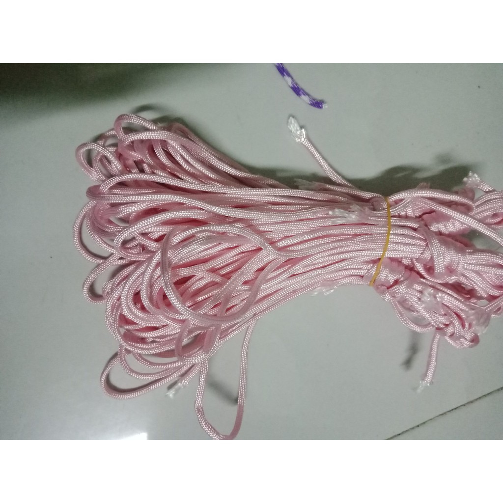 bó 9m DÂY PARACORD đan vòng tay 4MM 7 LÕI (có 25 màu)